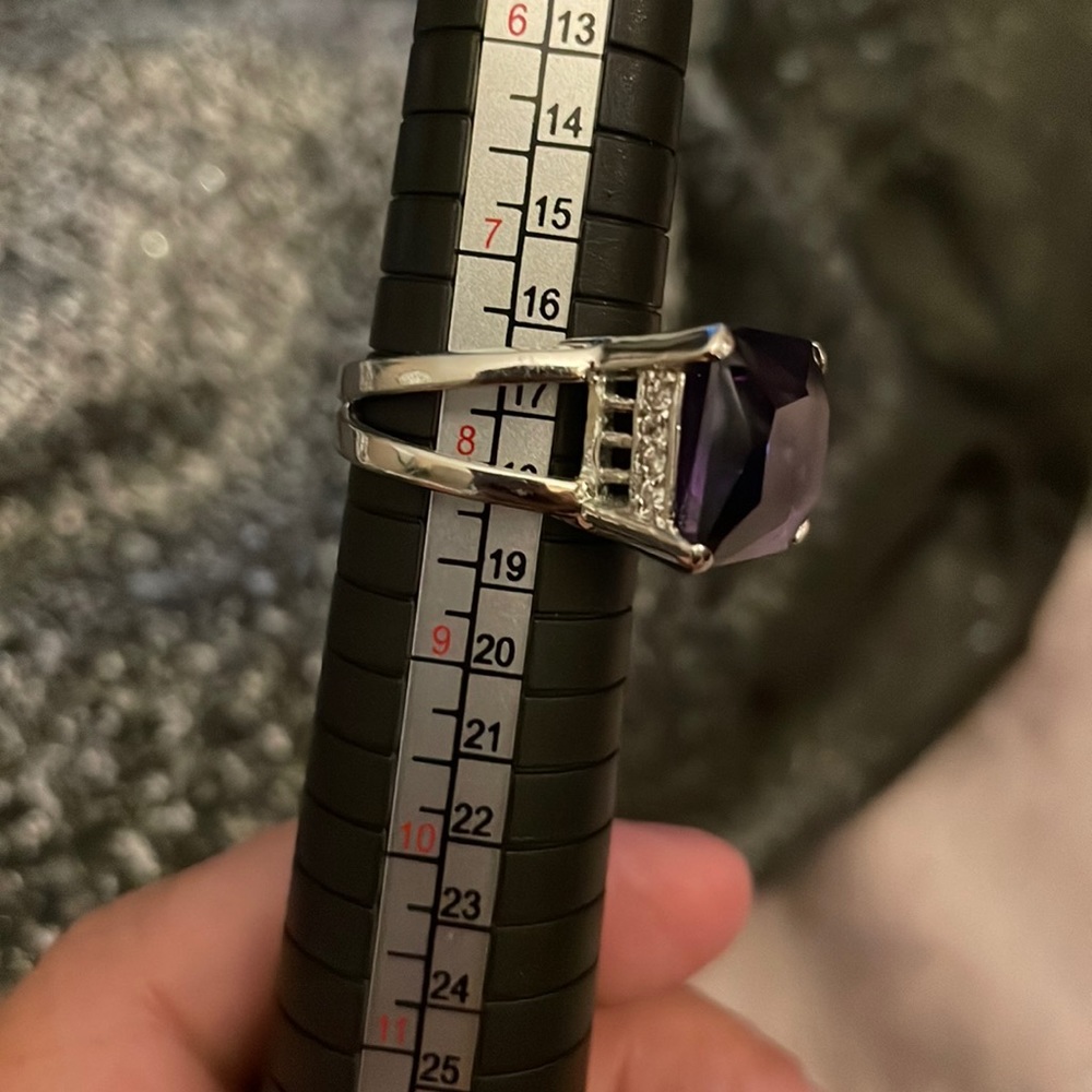 Size 8. Silver colored.